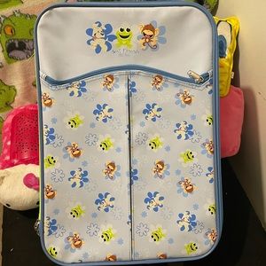 Rare y2k limited too rolling suitcase luggage vintage dog monkey & frog flowers